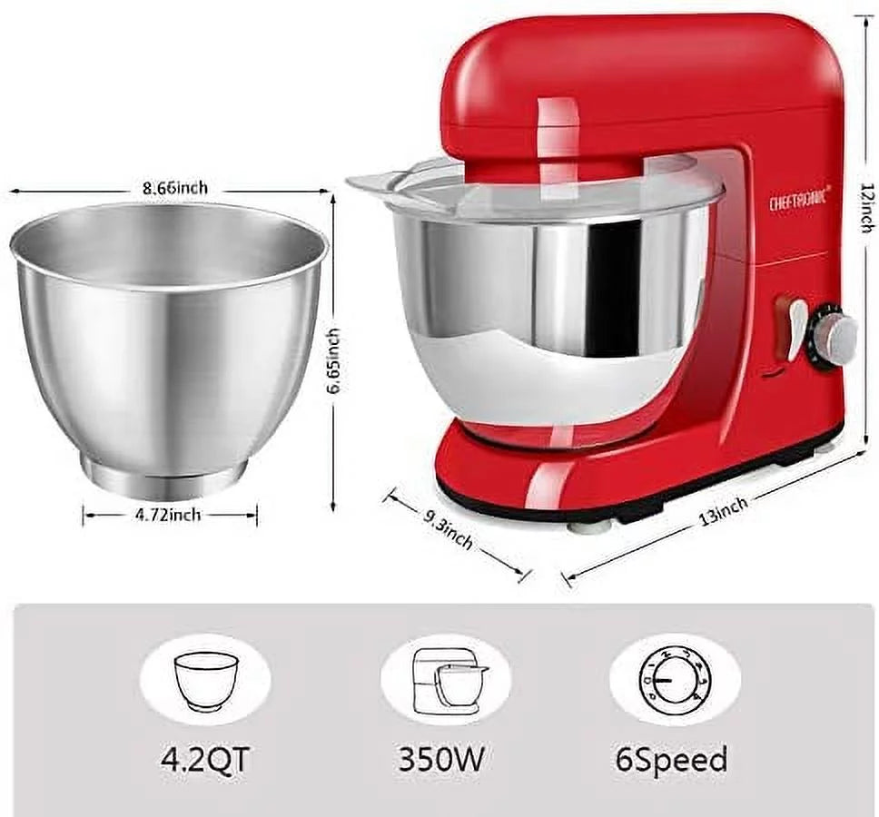 Red 5.5qt Standing Mixer G163