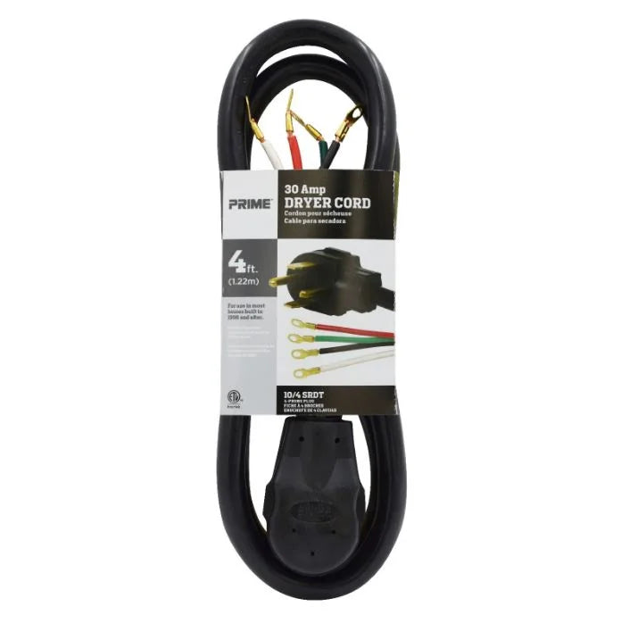 4 Feet 30 Amp 4-Wire Dryer Cord R267924