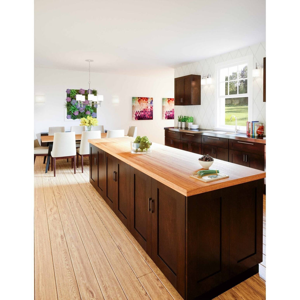 Espresso Double Door Kitchen Cabinet Q69792