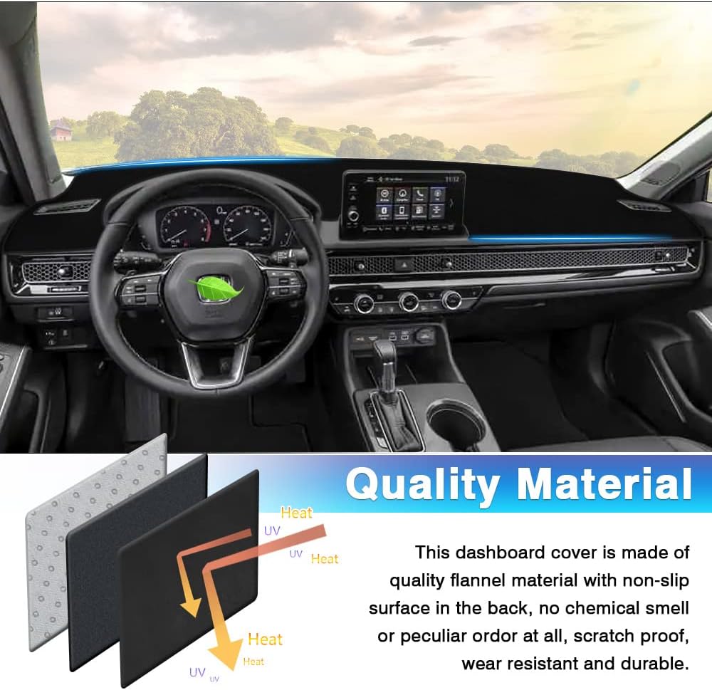 Custom Fit Dashboard Cover Mat Carpet Flannel Dash Cover Pad R677677