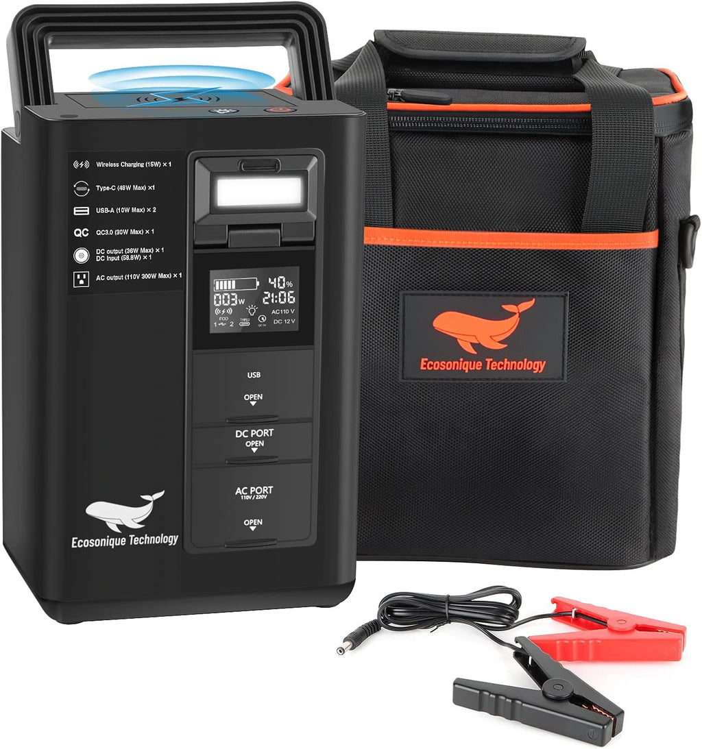 Portable Power Station 80000 mAh 296Wh 400W AC Outlet D886
