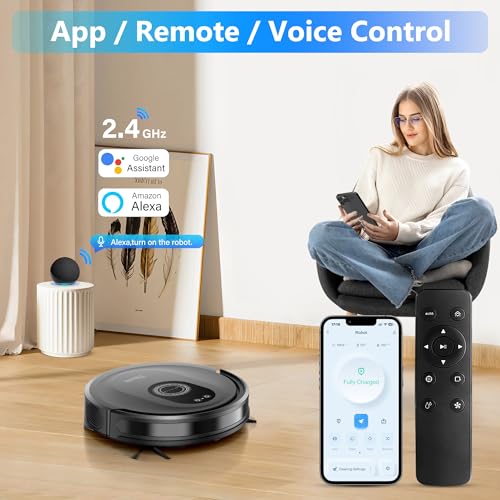 5000Pa Robot Vacuum and Mop Combo with Self-Charge I23550