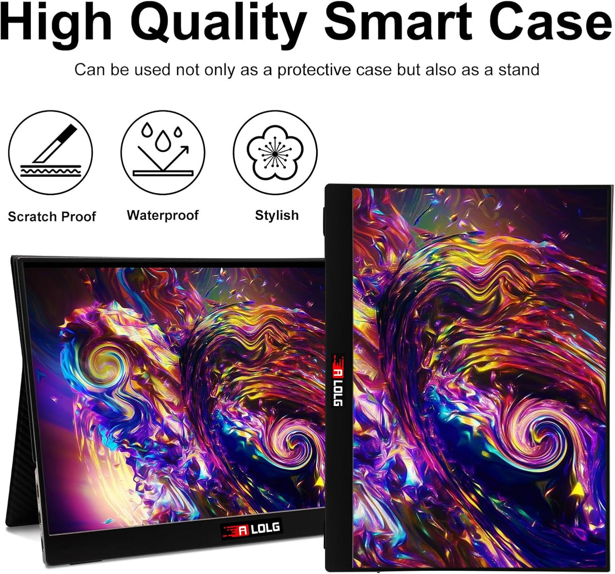 15.6 Inch FHD 1080P Portable Monitor with USB-C and HDMI Inputs P35644
