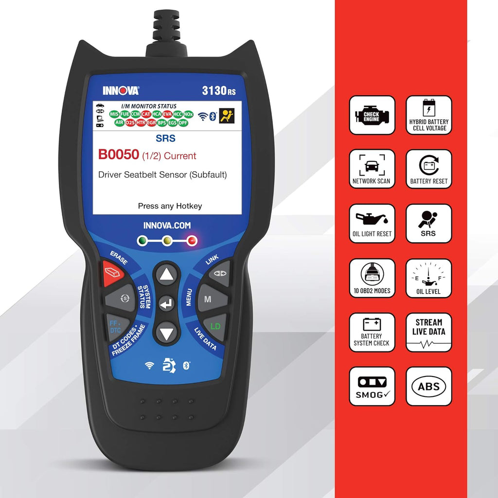 OBD2 Scanner Car Code Reader with ABS SRS Live Data V484