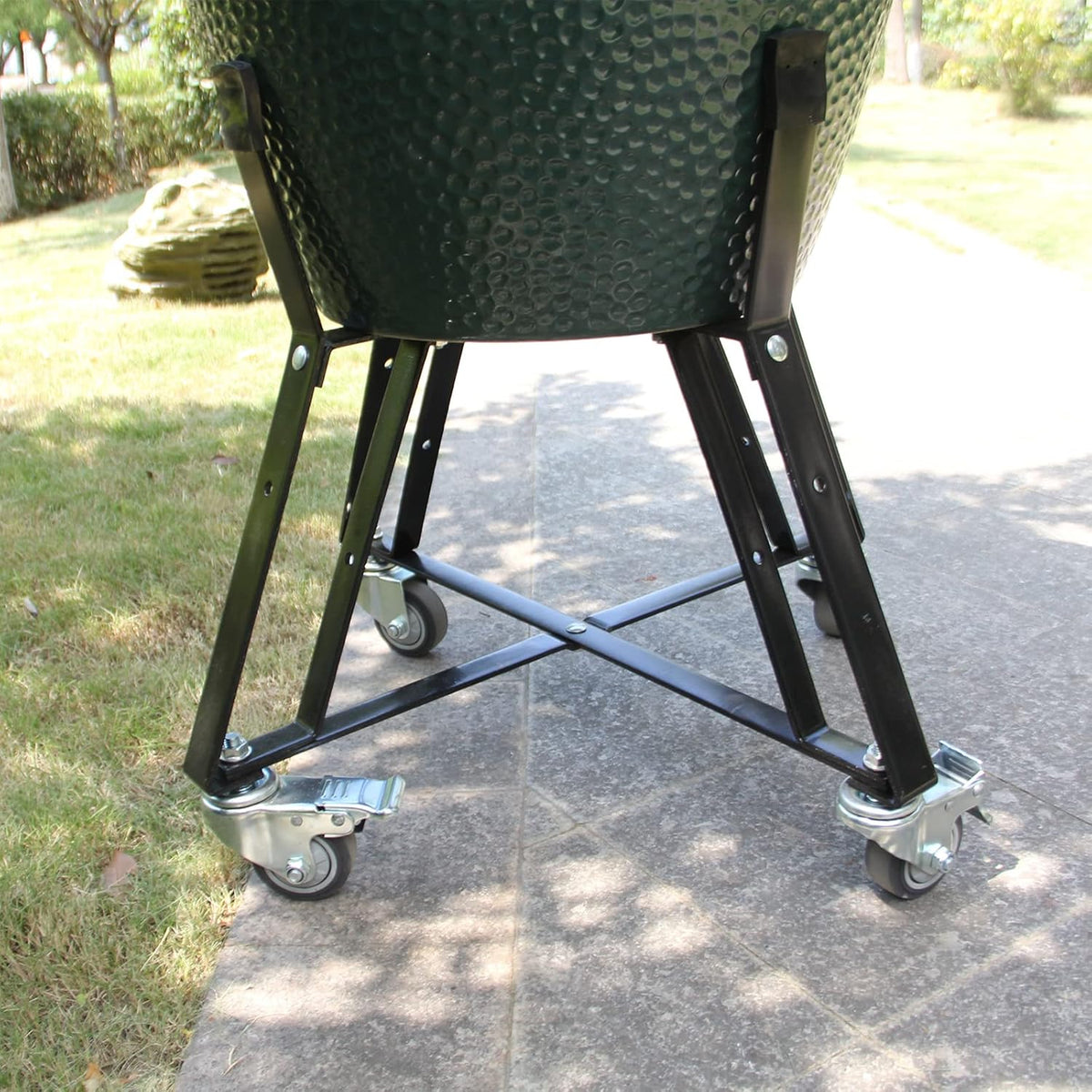 Rolling Cart for Big Green Egg with Locking Caster Wheels R981017