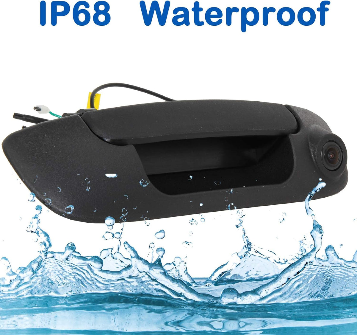 Tailgate Handle with Backup Camera Black I615