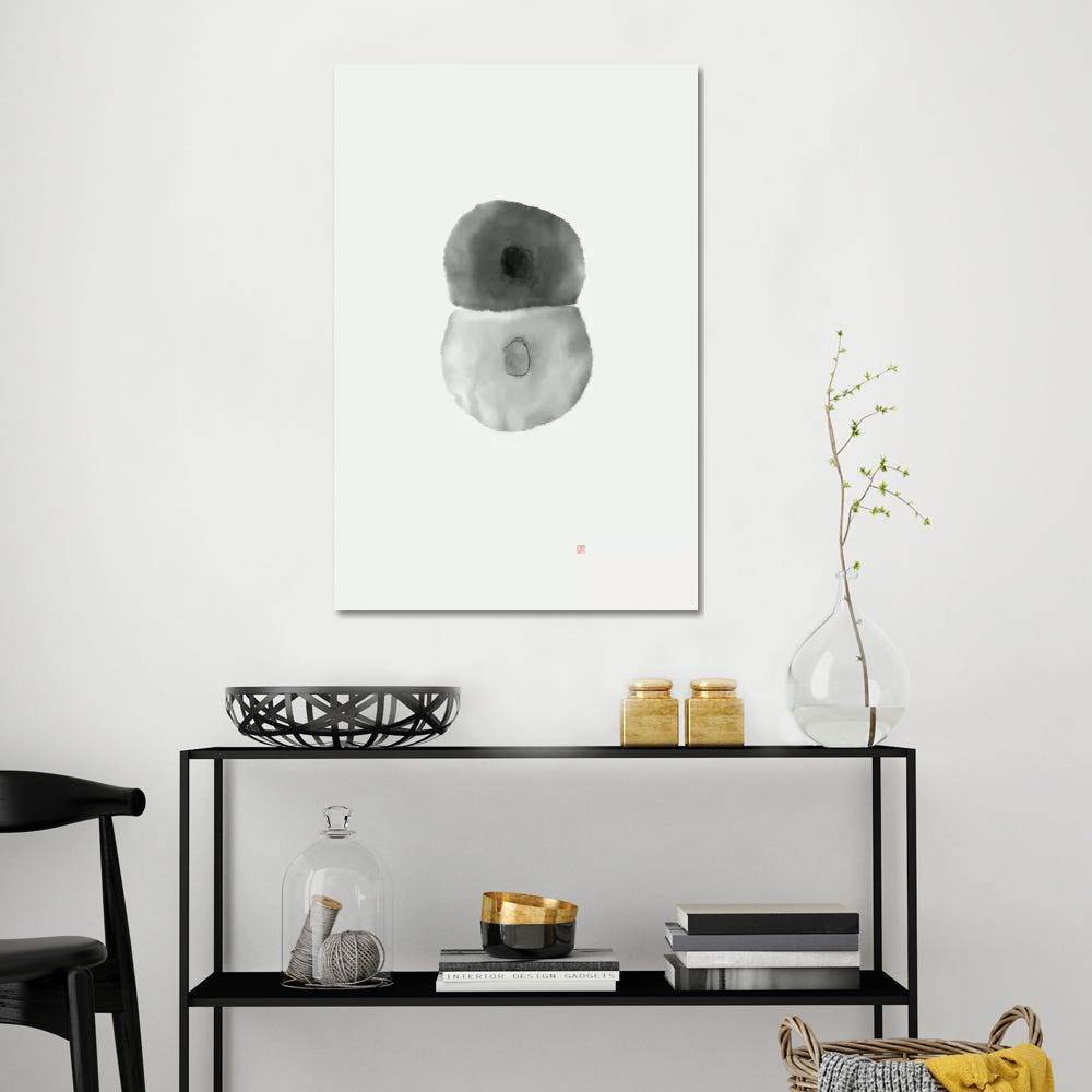 Canvas Abstract Geometric Circular Art G9622