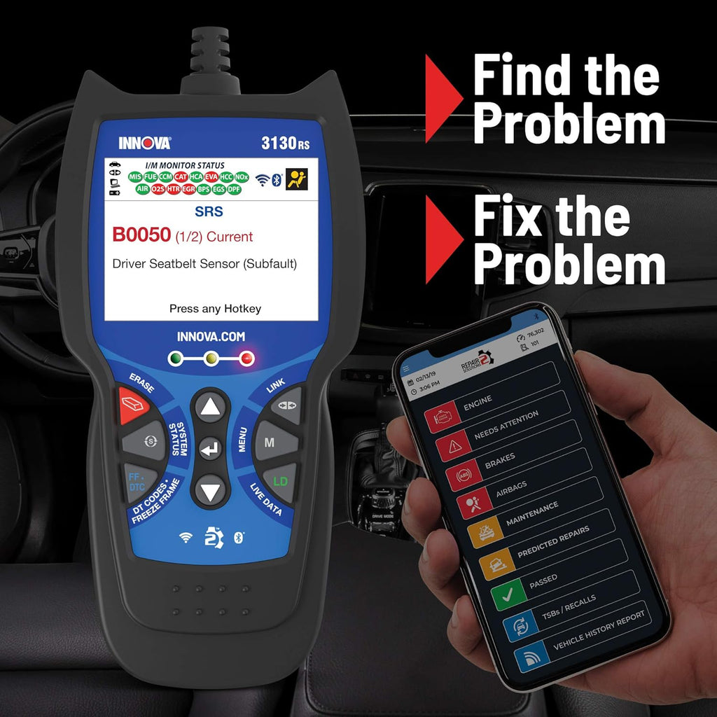 OBD2 Scanner Car Code Reader with ABS SRS Live Data V484
