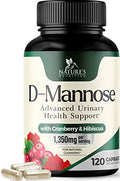 180 Capsules D-Mannose & Cranberry Extract 1350mg D353