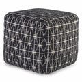 White Woven Pouf T621
