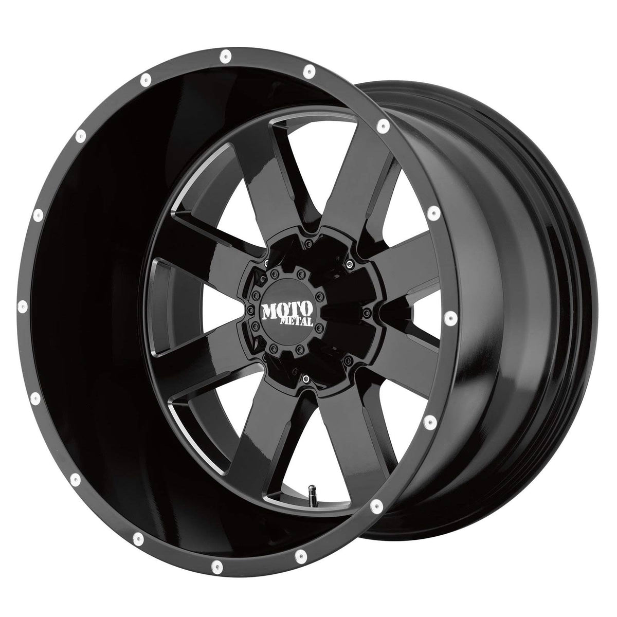 18x10 Gloss Black Milled Wheel C30479
