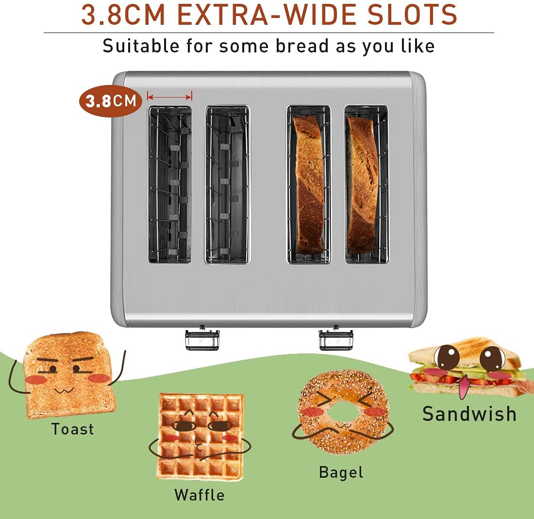 4 Slice Stainless Steel Toaster L52679