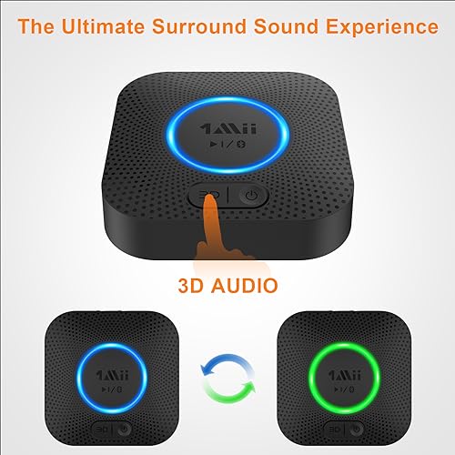 Bluetooth 5.2 Audio Receiver with RCA/3.5mm Outputs C458319
