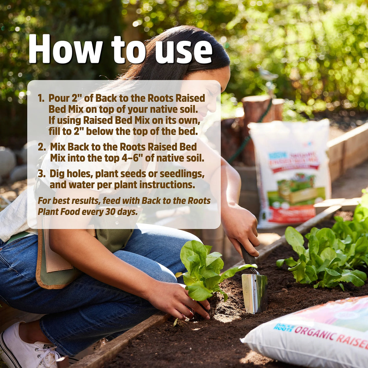 60 1 cu. ft. bags Organic Raised Bed Mix L676