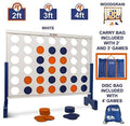 4 in A Row Wooden Game Set with Carrying Bag C744102