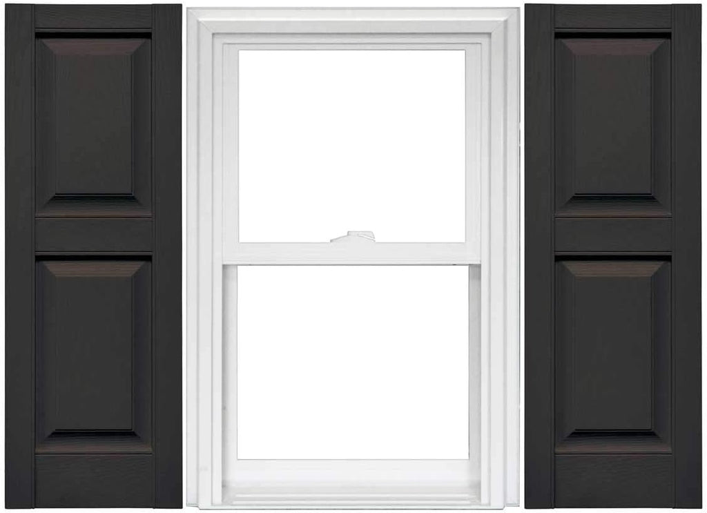 Raised Panel Vinyl Shutters 1 Pair 14.75 x 59 Classic Blue T7503