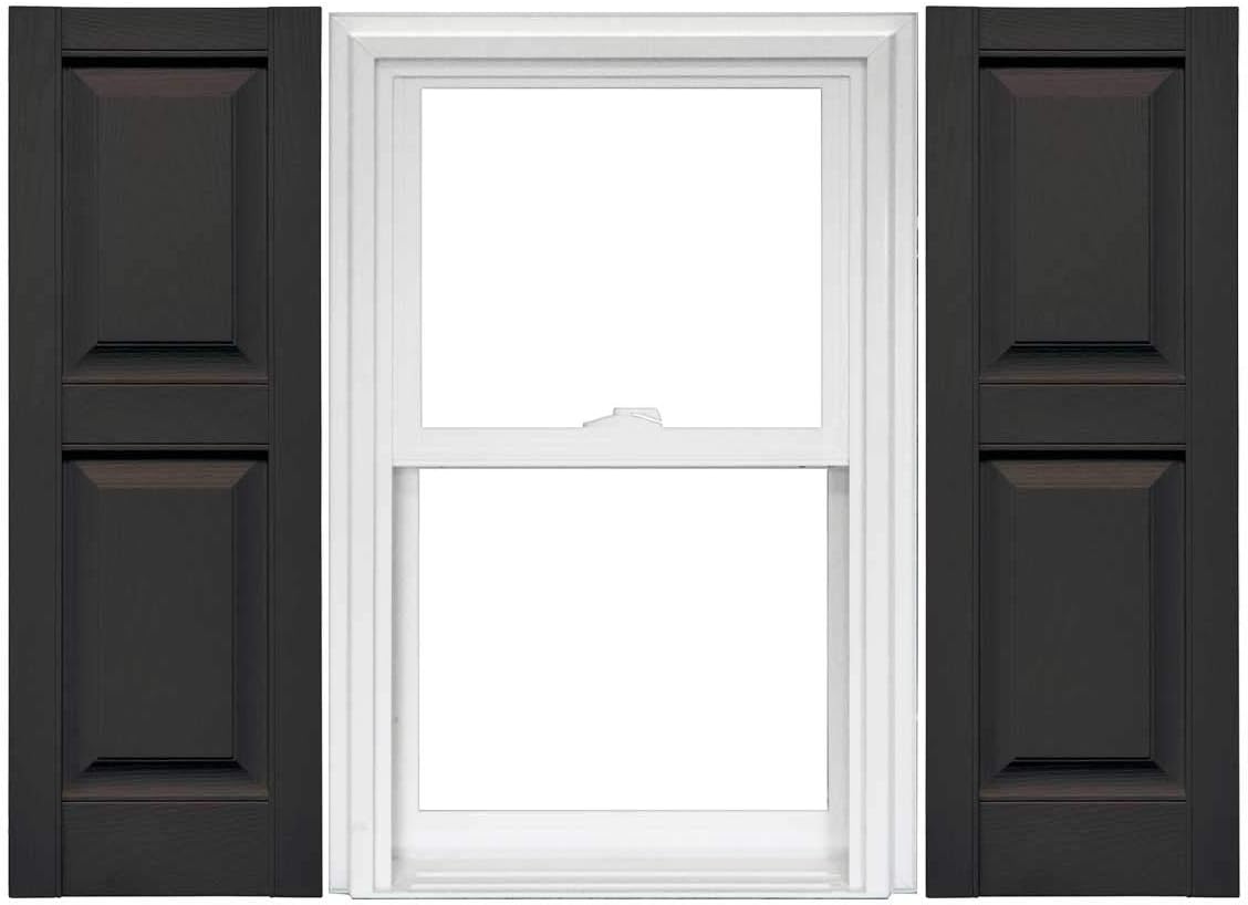 Raised Panel Vinyl Shutters 1 Pair 14.75 x 59 Classic Blue T7503