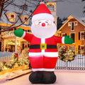 5 FT Christmas Inflatables Santa Claus Outdoor Decorations Blow Up Yard Standing Santa with Built-in LEDs L513