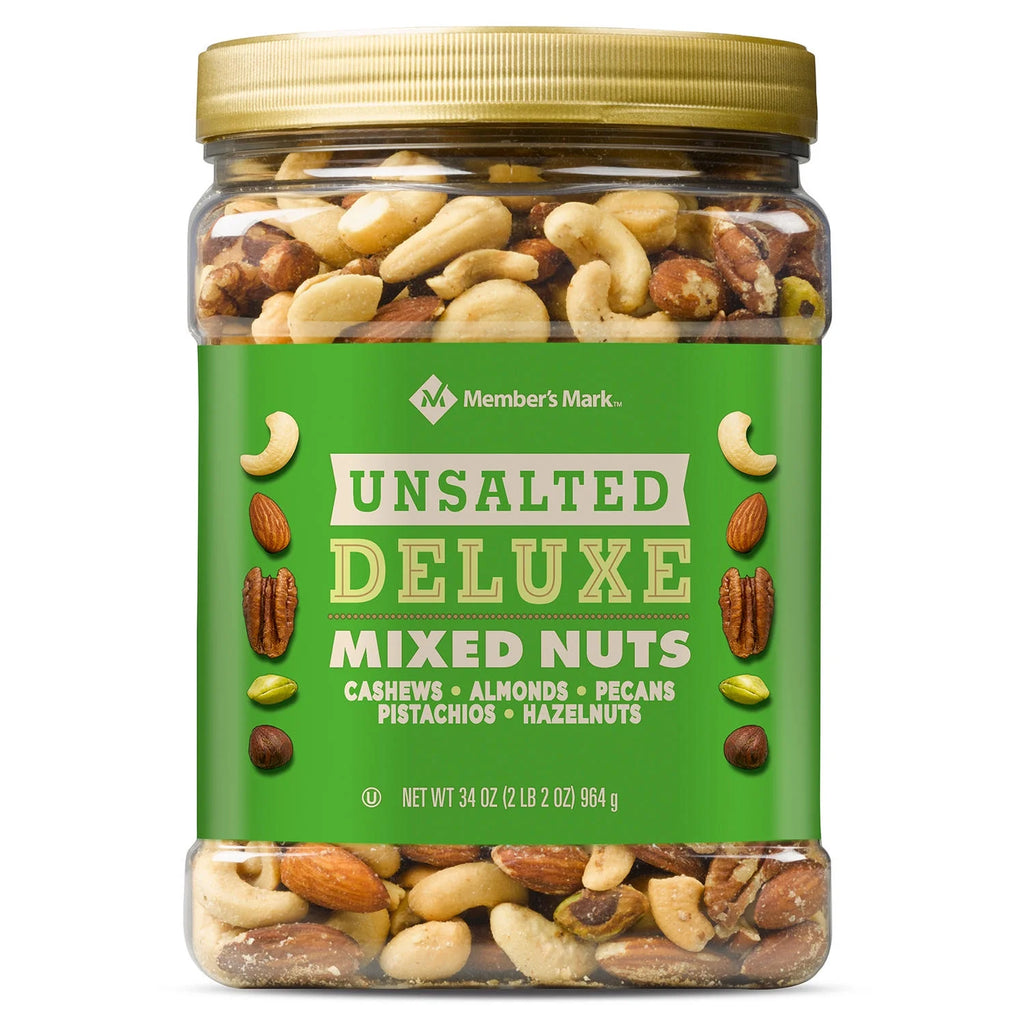 Unsalted Deluxe Mixed Nuts (34 oz.) Q615
