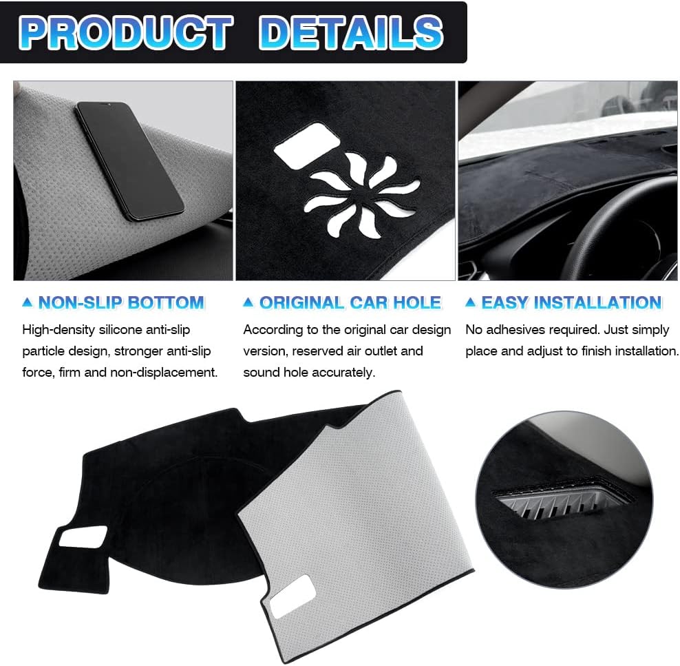 Custom Fit Dashboard Cover Mat Carpet Flannel Dash Cover Pad R677677