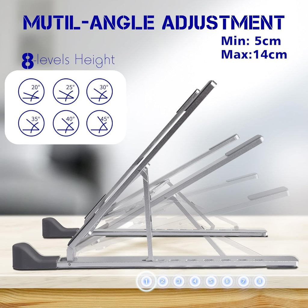Adjustable Aluminium Alloy Laptop Stand for 10-16" Laptops K45404