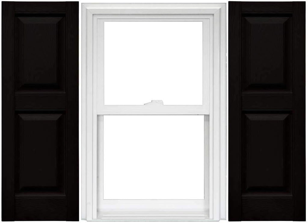 Raised Panel Vinyl Shutters 1 Pair 14.75 x 59 Classic Blue T7503