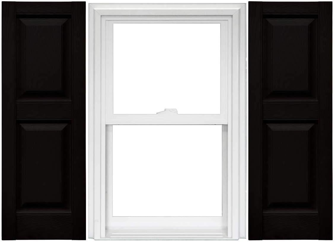 Raised Panel Vinyl Shutters 1 Pair 14.75 x 59 Classic Blue T7503