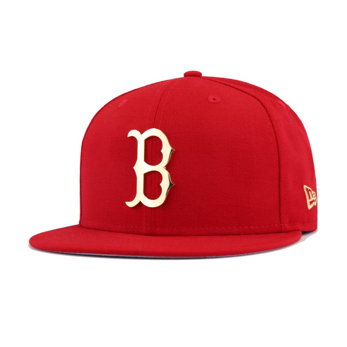 Scarlet Gold Metal Badge Fitted Baseball Hat I726200