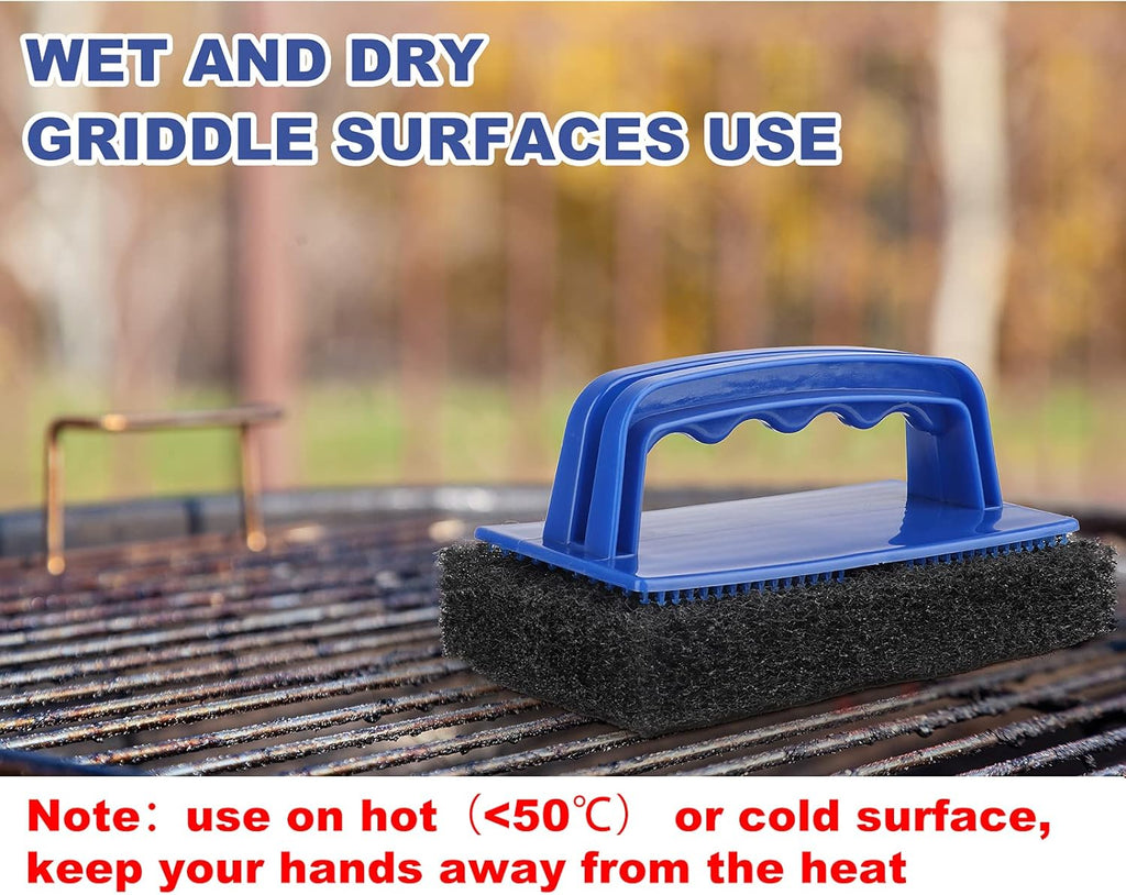 Heavy Duty Griddle Scrubber Scouring Pad & Handle Y715381