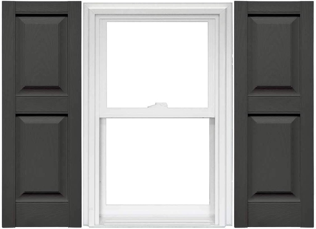 Raised Panel Vinyl Shutters 1 Pair 14.75 x 59 Classic Blue T7503