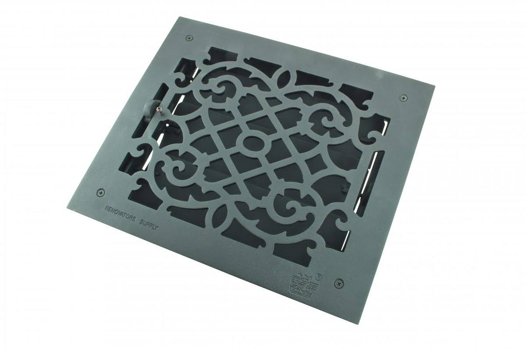 Cast 10 x 12 Duct Floor Heat Register Louver Vent M4579
