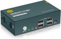 Displayport KVM Switch Dual Monitor 4K@60Hz 4 USB 2.0 Ports P99703