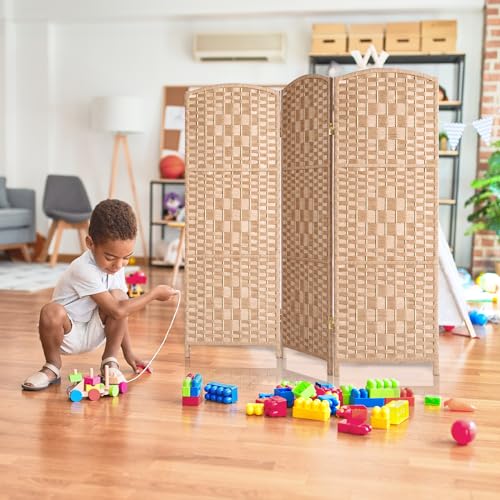 3 Panel Dark Mocha Folding Privacy Screen V827