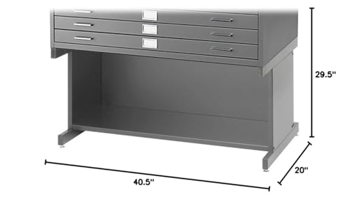 White 5-Drawer Flat File P763487