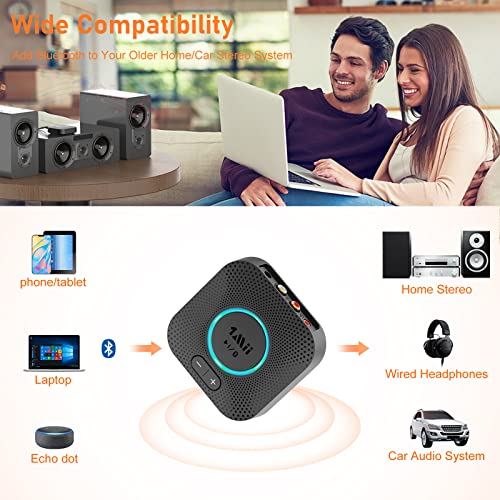 Bluetooth 5.2 Audio Receiver with RCA/3.5mm Outputs C458319
