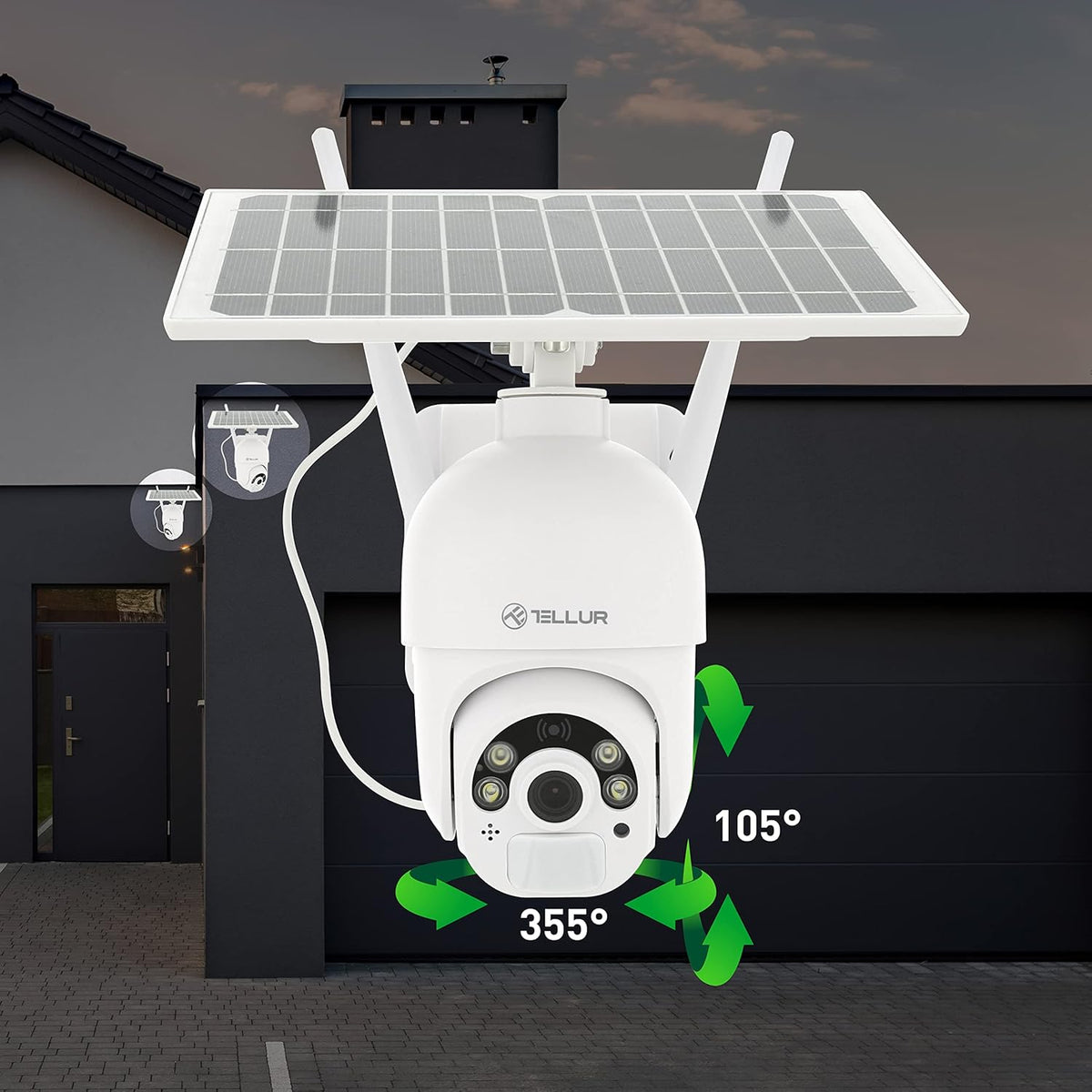 Solar Wireless Full HD Security Camera with Night Vision G34791