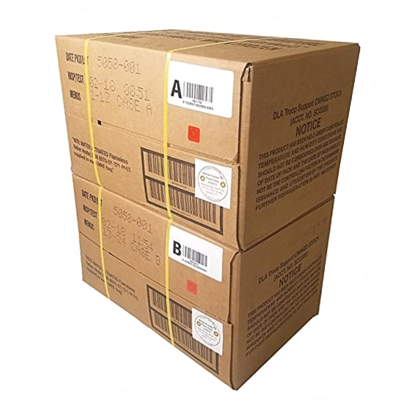 MRE Meal Kit Bundle Cases with Heater - Inspection Date 2025 or Better D930