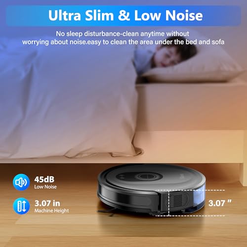 5000Pa Robot Vacuum and Mop Combo with Self-Charge I23550