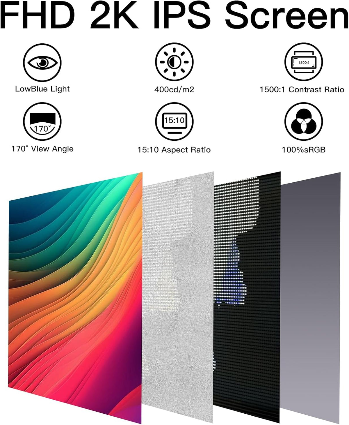 15.6 Inch FHD 1080P Portable Monitor with USB-C and HDMI Inputs P35644