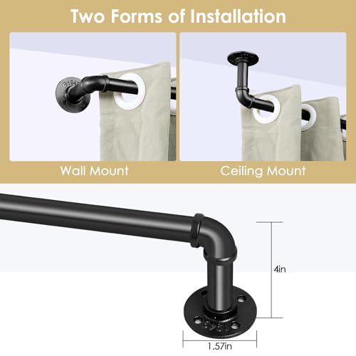 Black Curtain Rod E279578
