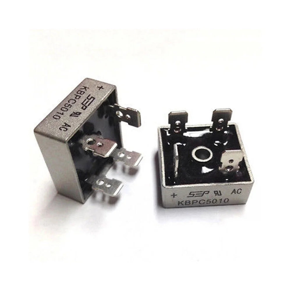 5/10Pcs 1000V 50A Metal Case Single Phase Diode Bridge Rectifier W66428