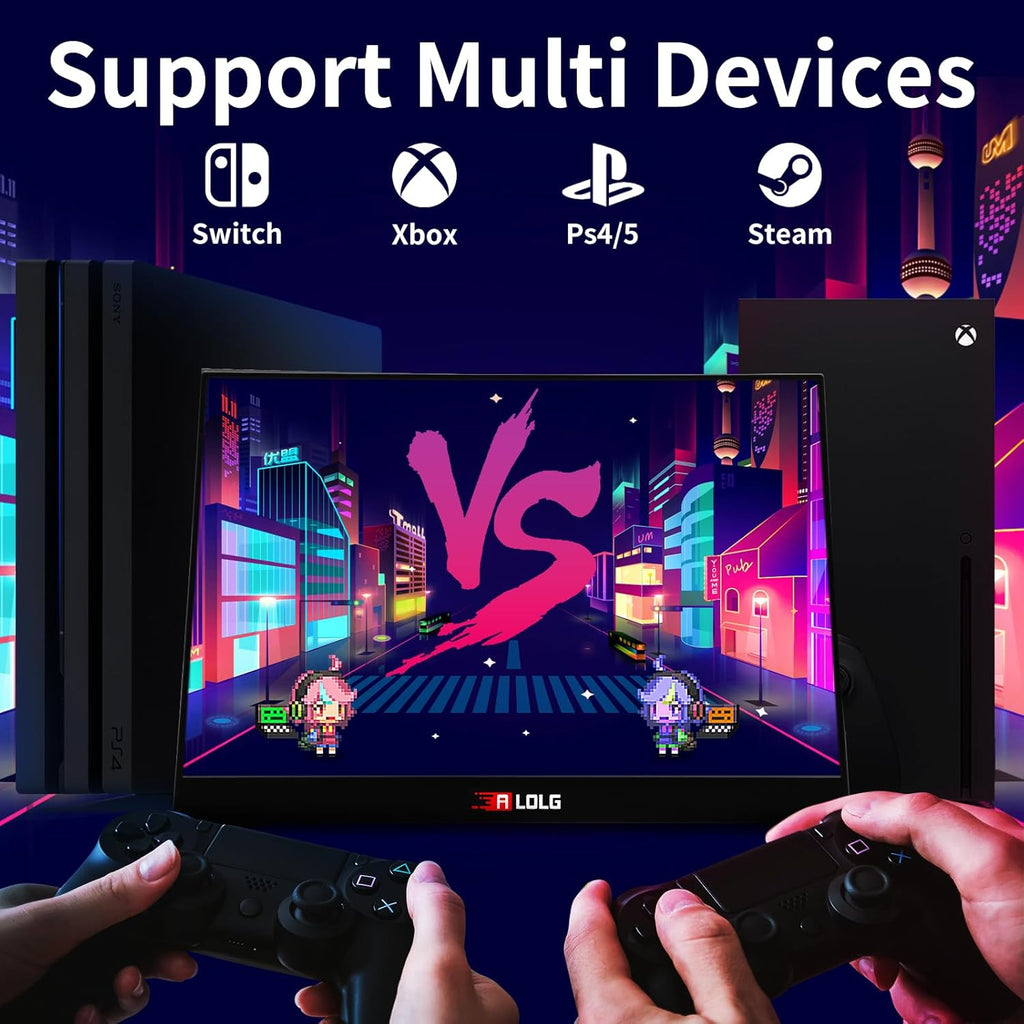 15.6 Inch FHD 1080P Portable Monitor with USB-C and HDMI Inputs P35644