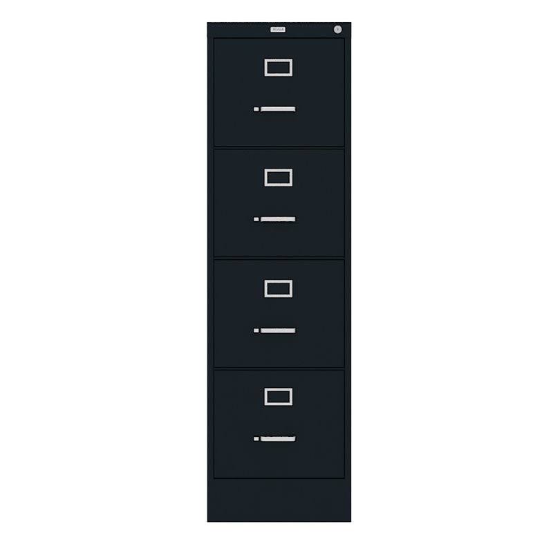 4 Drawer Letter File Cabinet in Black U666321