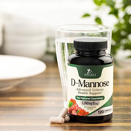 180 Capsules D-Mannose & Cranberry Extract 1350mg D353