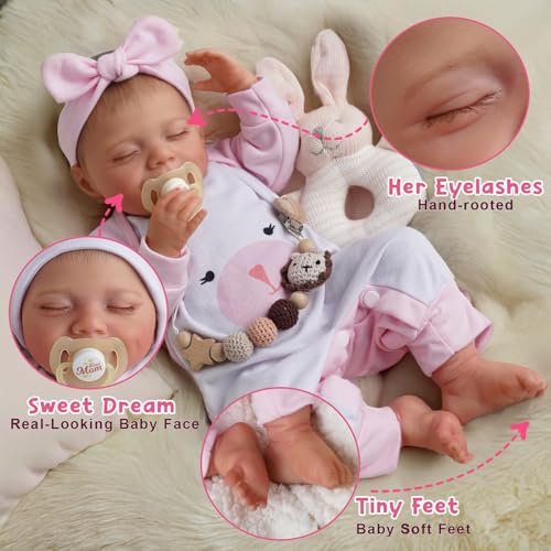 20-Inch Realistic Newborn Vinyl Reborn Baby Doll M57392