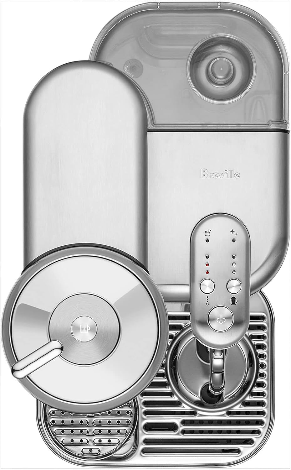 Brushed Stainless Steel Coffee and Espresso Maker Z235