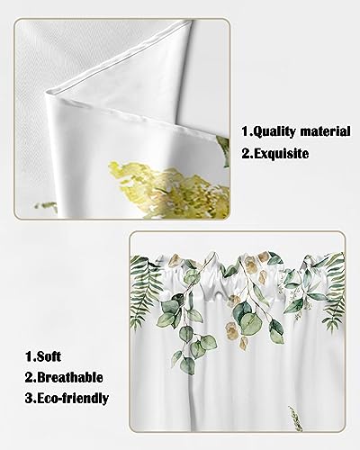 36"x45" Floral Valances Window Curtains 2 Panel Sets H4607
