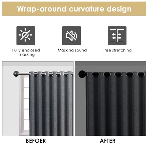 Black Curtain Rod E279578