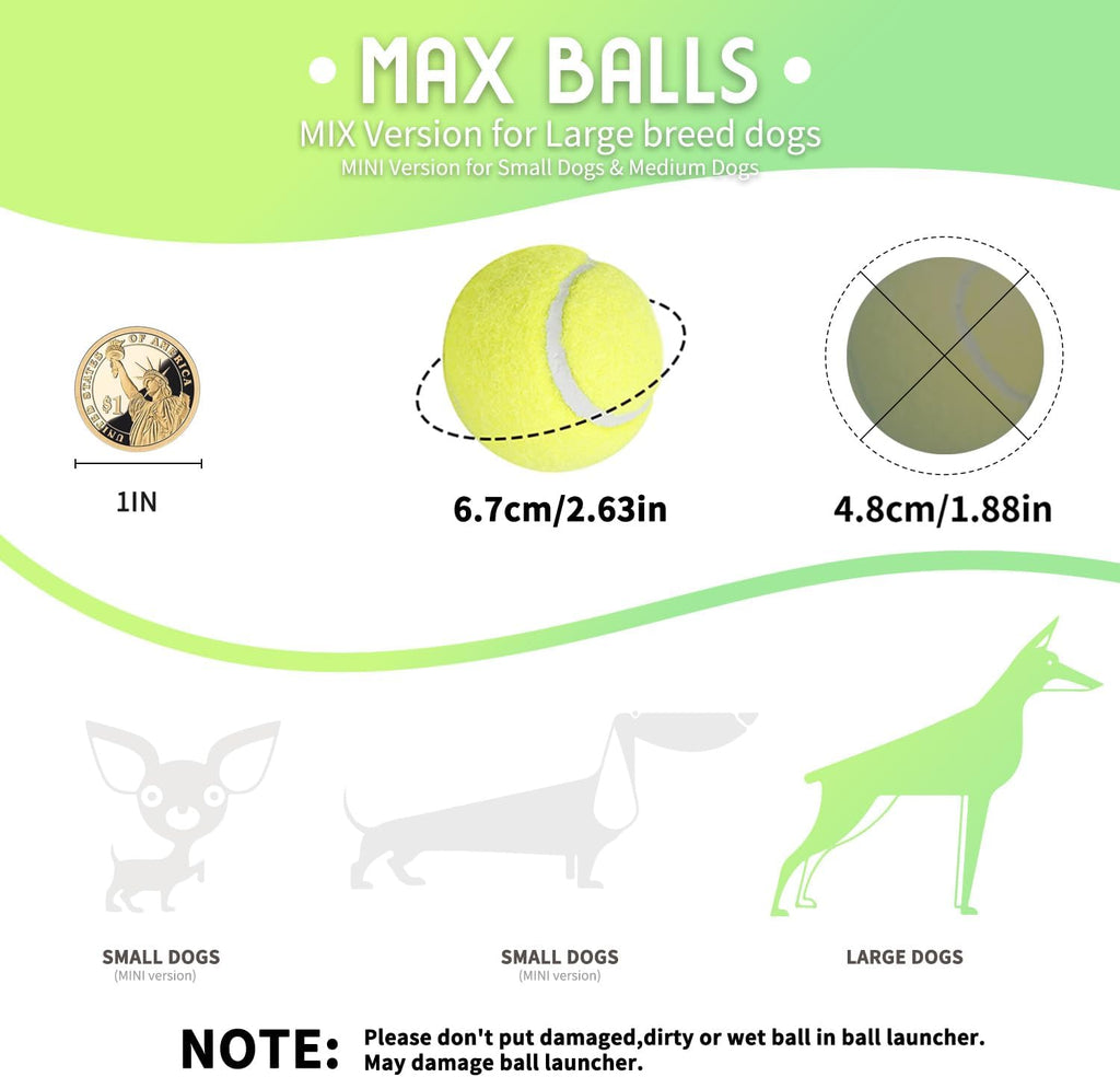 Automatic Ball Thrower for Dogs with 3 Tennis Balls K6517