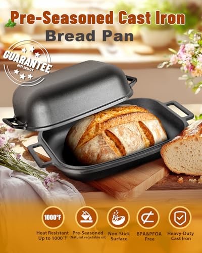 9.5QT Pre-Seasoned Oval Cast Iron Dutch Oven with Lid I192989